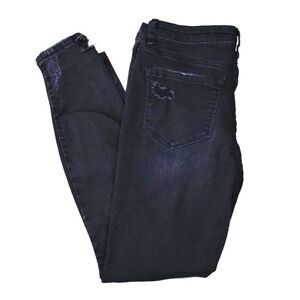 Vervet by Flying Monkey Black Distressed Stretch Skinny Jeans Size 27